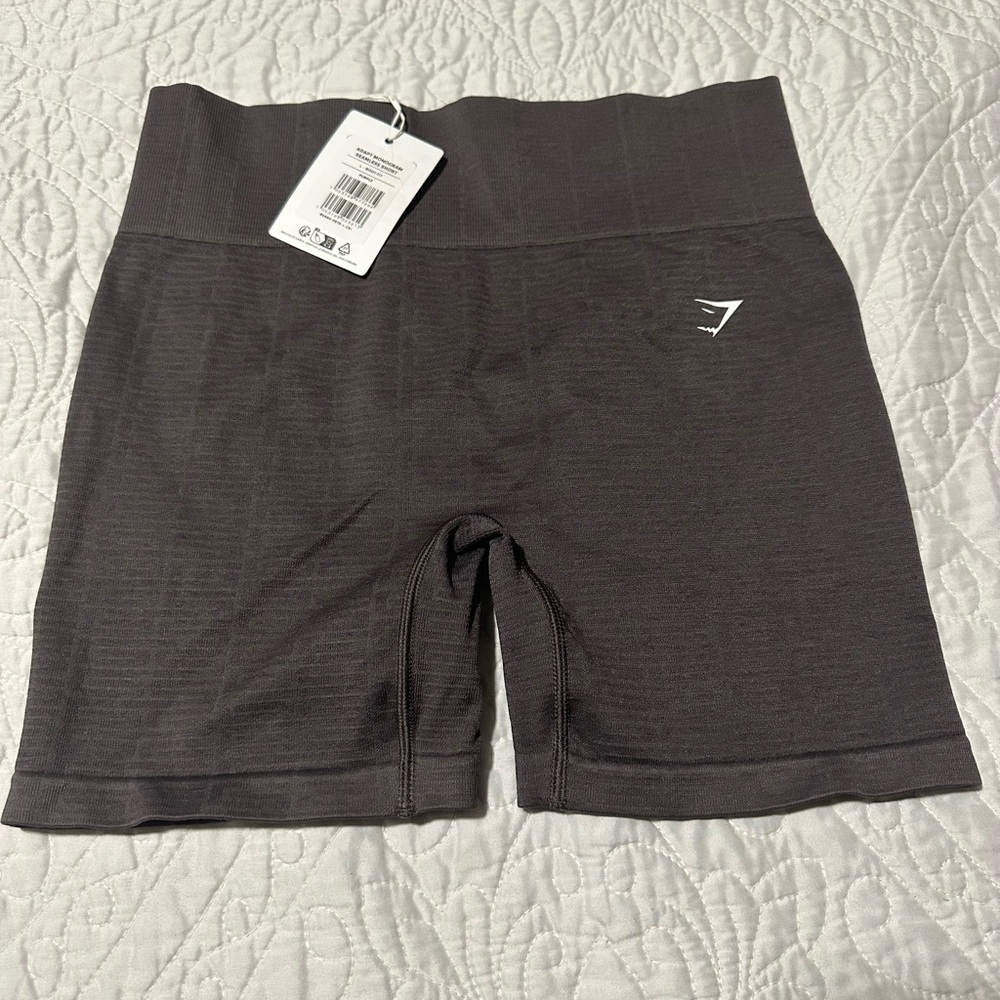 Gymshark ADAPT MONOGRAM SEAMLESS SHORTS large grey purple